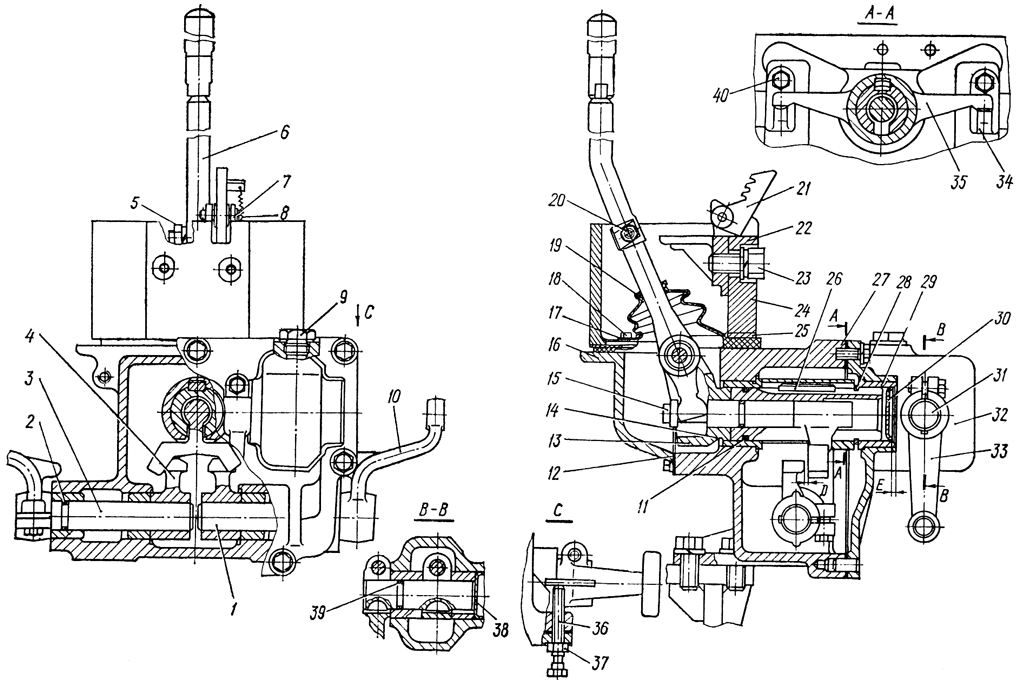 Механизм управления поворотом Механизм управления поворотом